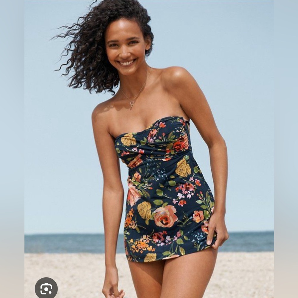 Garnet Hill Floral Swimdress